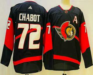 Men's Ottawa Senators #72 Thomas Chabot Black 2022 Reverse Retro Authentic Jersey,We sell and wholesale Men's Ottawa Senators #72 Thomas Chabot Black 2022 Reverse Retro Authentic Jersey on line form chian!